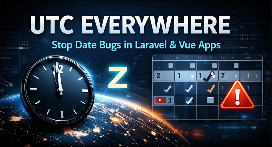 UTC Everywhere: How to Stop Date Bugs in Laravel + Vue Apps