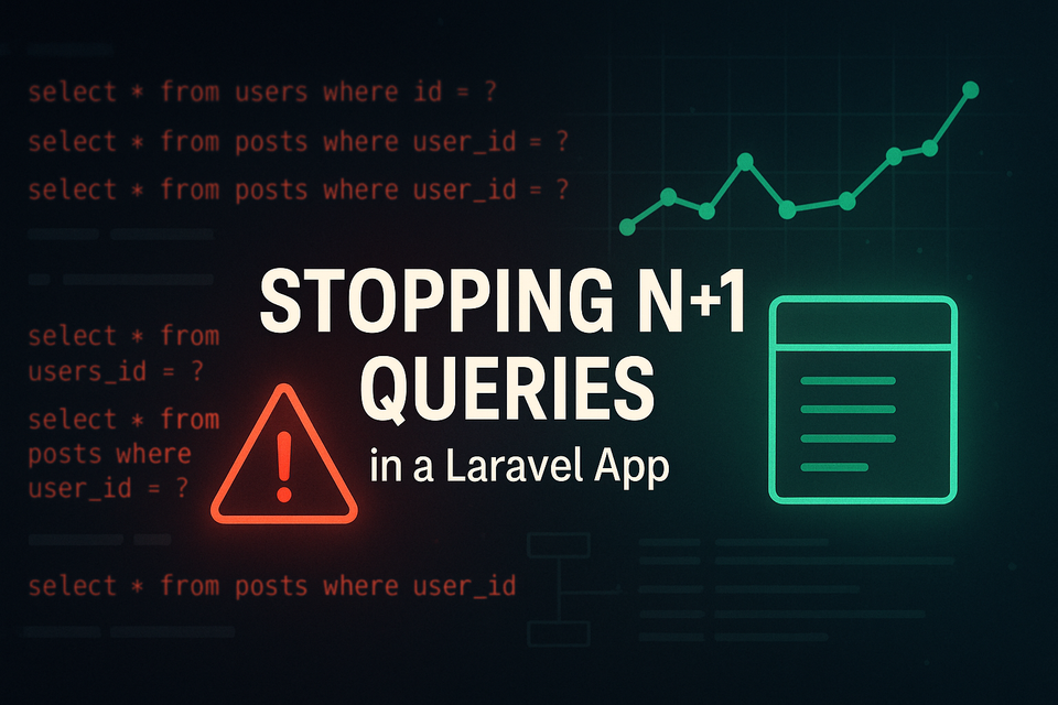 Feature image for Stopping N+1 Queries in a Laravel App Without Rewriting the Whole Codebase